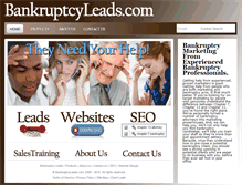 Tablet Screenshot of bankruptcyleads.com